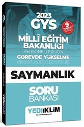 Yediiklim Yayınları Yediiklim KPSS 2023 GYS Milli Eğitim Bakanlığı Personelleri İçin Görevde Yükselme Saymanlık Soru Bankası - Yediiklim Yayınları