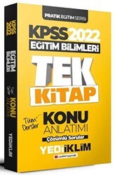 Yediiklim Yayınları 2022 KPSS Pratik Eğitim Serisi Eğitim Bilimleri Tek Kitap Konu Anlatımı - Yediiklim Yayınları