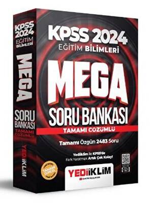 Yediiklim Yayınları 2024 KPSS Eğitim Bilimleri Mega Tamamı Çözümlü Soru Bankası - 1