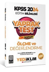 Yediiklim Yayınları KPSS Eğitim Bilimleri Ölçe ve Değerlendirme Çek Kopart Yaprak Test - Yediiklim Yayınları