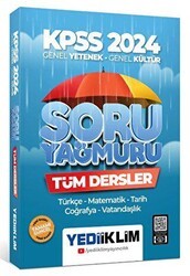 Yediiklim Yayınları 2024 KPSS Genel Yetenek Genel Kültür Tüm Dersler Soru Yağmuru - Yediiklim Yayınları