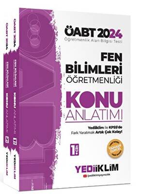 Yediiklim Yayınları 2024 ÖABT Fen Bilimleri Öğretmenliği Konu Anlatımı 1. ve 2 .Cilt - 1