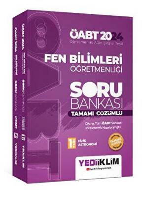 Yediiklim Yayınları 2024 ÖABT Fen Bilimleri Öğretmenliği Tamamı Çözümlü Soru Bankası 1. Cilt - 1