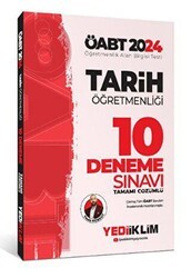Yediiklim Yayınları 2024 ÖABT Tarih Öğretmenliği Tamamı Çözümlü 10 Deneme - 1