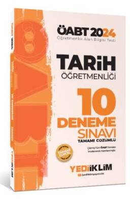 Yediiklim Yayınları 2024 ÖABT Tarih Öğretmenliği Tamamı Video Çözümlü 10 Deneme Sınavı - 1