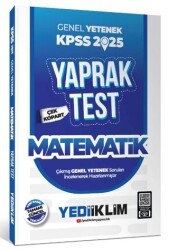 Yediiklim Yayınları 2025 KPSS Genel Yetenek Matematik Çek Kopart Yaprak Test - Yediiklim Yayınları