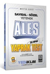 Yediiklim Yayınları 2025 Master Serisi ALES Sayısal-Sözel Yetenek Çek Kopart Yaprak Test - Yediiklim Yayınları