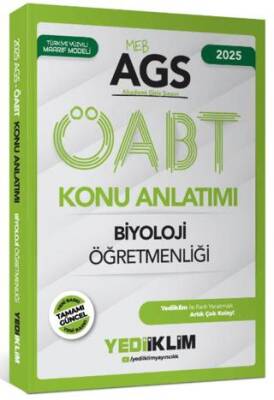 Yediiklim Yayınları 2025 MEB AGS ÖABT Biyoloji Öğretmenliği Konu Anlatımı - 1