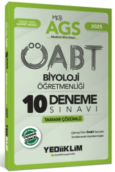 2025 MEB AGS ÖABT Biyoloji Öğretmenliği Tamamı Çözümlü 10 Deneme Sınavı - Yediiklim Yayınları