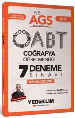2025 MEB AGS ÖABT Coğrafya Öğretmenliği Tamamı Çözümlü 7 Deneme Sınavı - 1