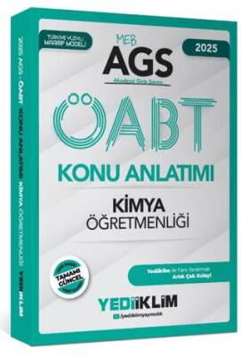 Yediiklim Yayınları 2025 MEB AGS ÖABT Kimya Öğretmenliği Konu Anlatımı - 1