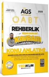 Yediiklim Yayınları 2025 MEB AGS ÖABT Rehberlik Hasan Sanlı ile Kavram Zihin Haritaları ve Özet Konu Anlatımı - Yediiklim Yayınları