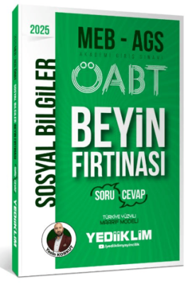 Yediiklim Yayınları 2025 MEB AGS ÖABT Sosyal Bİlgiler Öğretmenliği Beyin Fırtınası Soru-Cevap - 1