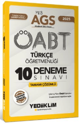 Yediiklim Yayınları 2025 MEB AGS ÖABT Türkçe Öğretmenliği Tamamı Çözümlü 10 Deneme Sınavı - 1