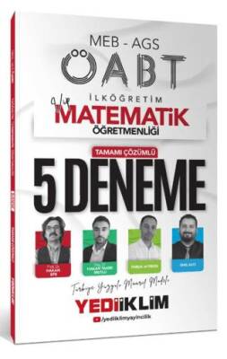 2025 MEB AGS ÖABT VİP İlköğretim Matematik Öğretmenliği Tamamı Çözümlü 5 Deneme Sınavı - 1