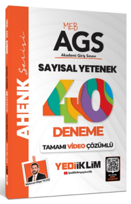 Yediiklim Yayınları 2025 MEB AGS Sayısal Yetenek 40 Deneme - 1