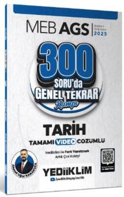 Yediiklim Yayınları 2025 MEB AGS Tarih 300 Soruda Tamamı Video Çözümlü Genel Tekrar Kampı - 1
