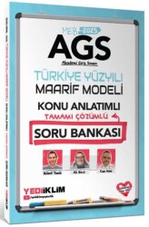 Yediiklim Yayınları 2025 MEB AGS Türkiye Yüzyılı Maarif Modeli Tamamı Çözümlü Konu Anlatımlı Soru Bankası - 1