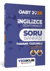 Yediiklim Yayınları 2025 ÖABT İngilizce Öğretmenliği Tamamı Çözümlü Soru Bankası - Yediiklim Yayınları