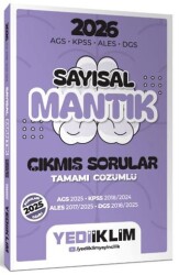 2026 AGS KPSS ALES DGS Sayısal Mantık Tamamı Çözümlü Çıkmış Sorular - Yediiklim Yayınları