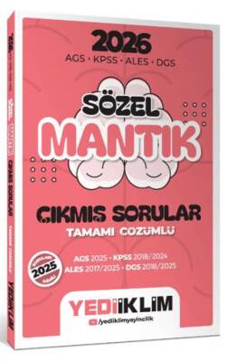 2026 AGS KPSS ALES DGS Sözel Mantık Tamamı Çözümlü Çıkmış Sorular - 1