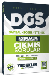2026 DGS Prestij Serisi Sayısal Sözel Yetenek Konularına Göre Düzenlenmiş Tamamı Çözümlü Çıkmış Sorular - Yediiklim Yayınları