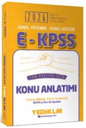 Yediiklim Yayınları 2026 E - KPSS Genel Yetenek Genel Kültür Tüm Adaylar İçin Konu Anlatımı - 1