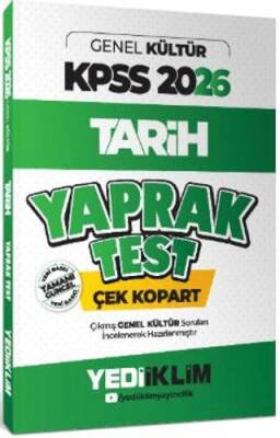 2026 KPSS - AGS Genel Kültür Tarih Çek Kopart Yaprak Test - 1