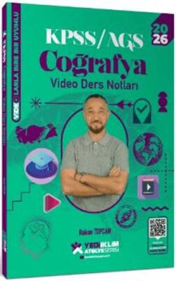 2026 KPSS Atölye Genel Kültür Coğrafya Video Ders Notları - 1