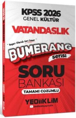 2026 KPSS Genel Kültür Bumerang Vatandaşlık Tamamı Çözümlü Soru Bankası - 1