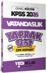Yediiklim Yayınları 2026 KPSS Genel Kültür Vatandaşlık Çek Kopart Yaprak Test - Yediiklim Yayınları
