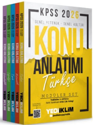 2026 KPSS Genel Yetenek - Genel Kültür Konu Anlatımı Modüler Set 5 Kitap - 1