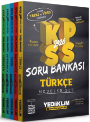 2026 KPSS GY-GK Tamamı Hem Yazılı Hem Video Çözümlü Modüler Set Soru Bankası 5 Kitap - Yediiklim Yayınları