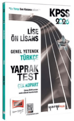 Yargı Yayınevi 2026 KPSS Lise-Ön Lisans Genel Yetenek Türkçe Çek Kopart Yaprak Test - 1