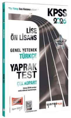 Yargı Yayınevi 2026 KPSS Lise-Ön Lisans Genel Yetenek Türkçe Çek Kopart Yaprak Test - 1