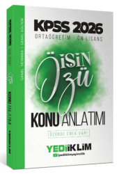 Yediiklim Yayınları 2026 KPSS Ortaöğretim-Önlisans İşin Özü Tek Kitap Tamamı Renkli Konu Anlatımı - 1