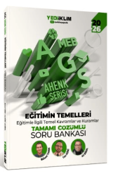 2026 MEB AGS Ahenk Serisi Eğitimin Temelleri Eğitimle İlgili Temel Kavramlar ve Kuramlar Tamamı Çözümlü Soru Bankası - Yediiklim Yayınları