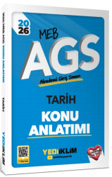 2026 MEB AGS Tarih Konu Anlatımı - Yediiklim Yayınları