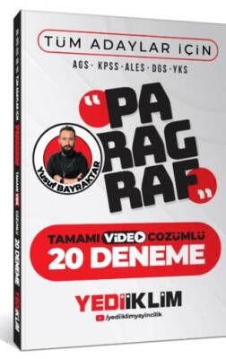 AGS KPSS ALES DGS YKS Tüm Adaylar İçin Paragraf Tamamı Video Çözümlü 20 Deneme - 1