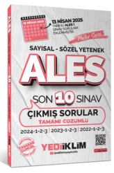 Yediiklim Yayınları ALES Master Serisi Sayısal - Sözel Yetenek Tamamı Çözümlü Son 10 Sınav Çıkmış Sorular - 1