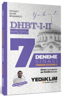 Yediiklim Yayınları DHBT I-II Tamamı Çözümlü 7 Deneme Sınavı - 1