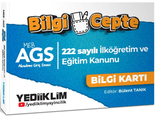 2026 MEB AGS Bilgi Cepte 222 Sayılı İlköğretim ve Eğitim Kanunu Bilgi Kartı Soru-Cevap - 1