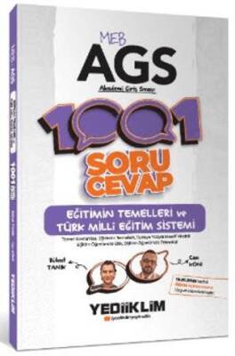 Yediiklim Yayınları MEB AGS Eğitimin Temelleri ve Türk Milli Eğitim Sistemi 1001 Soru Cevap - 1