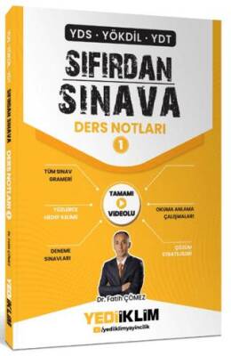 Yediiklim Yayınları YDS YÖKDİL YDT Sıfırdan Sınava Tamamı Videolu Ders Notları 1. Kitap - 1