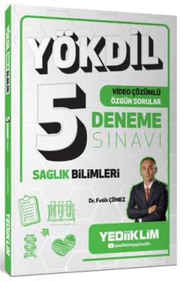 Yediiklim Yayınları YÖKDİL Sağlık Bilimleri Video Çözümlü Özgün Sorular 5 Deneme Sınavı - 1