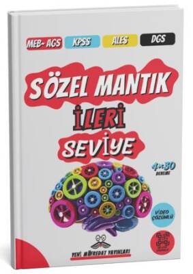 Yeni Müfredat Yayınları 2025 MEB-AGS KPSS ALES DGS Sözel Mantık İleri Seviye 4x30 Tamamı Video Çözümlü Deneme Sınavı - 1