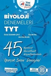 Yeni Nesil Yayınevi Yeni Nesil YKS TYT Biyoloji 45 Deneme Sınavı Video Çözümlü - 1