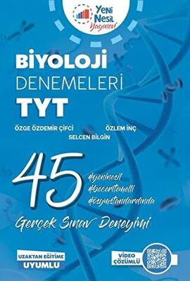 Yeni Nesil Yayınevi Yeni Nesil YKS TYT Biyoloji 45 Deneme Sınavı Video Çözümlü - 1