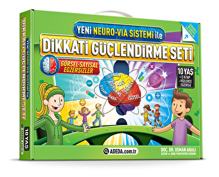Yeni Neuro-Via Sistemi ile Dikkati Güçlendirme Seti 10 Yaş 3 Kitap - 1