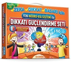 Yeni Neuro-Via Sistemi ile Dikkati Güçlendirme Seti 6 Yaş 3 Kitap - Adeda Yayınları